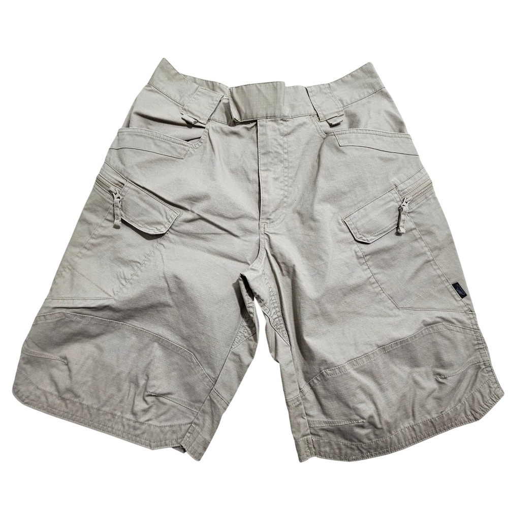 Helikon-Tex Urban Tactical Shorts 34 Khaki Ripstop Cargo UTS Pockets